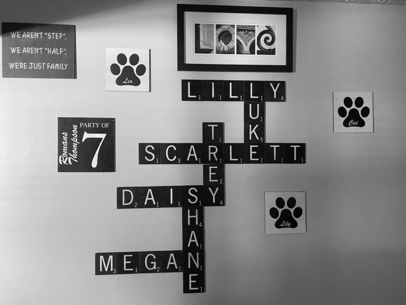 Custom Scrabble Name Wall Art