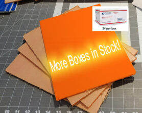 1/4" Orange Acrylic Box of 24